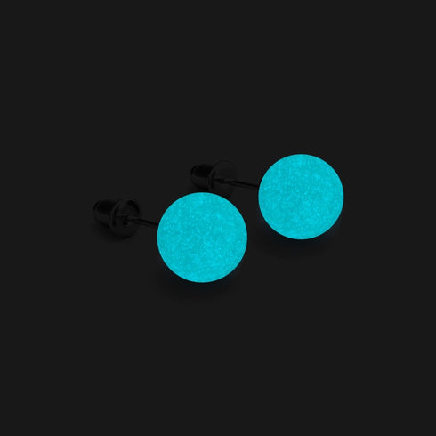 Azure | .925 Sterling Silver | Lumos Ceramic Stud Earrings